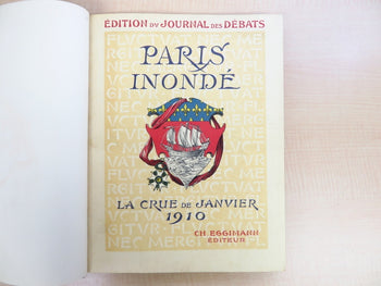 Paris Inonde La Crue De Janvier 1910 Photo Book 1St Edition 1910 Complete French