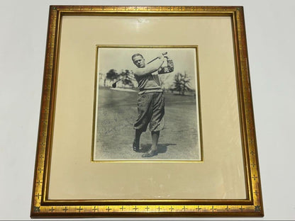 Bobby Jones Signed Photo 8X10 Vintage Golf Legend W/ Frame (Believed Authentic)