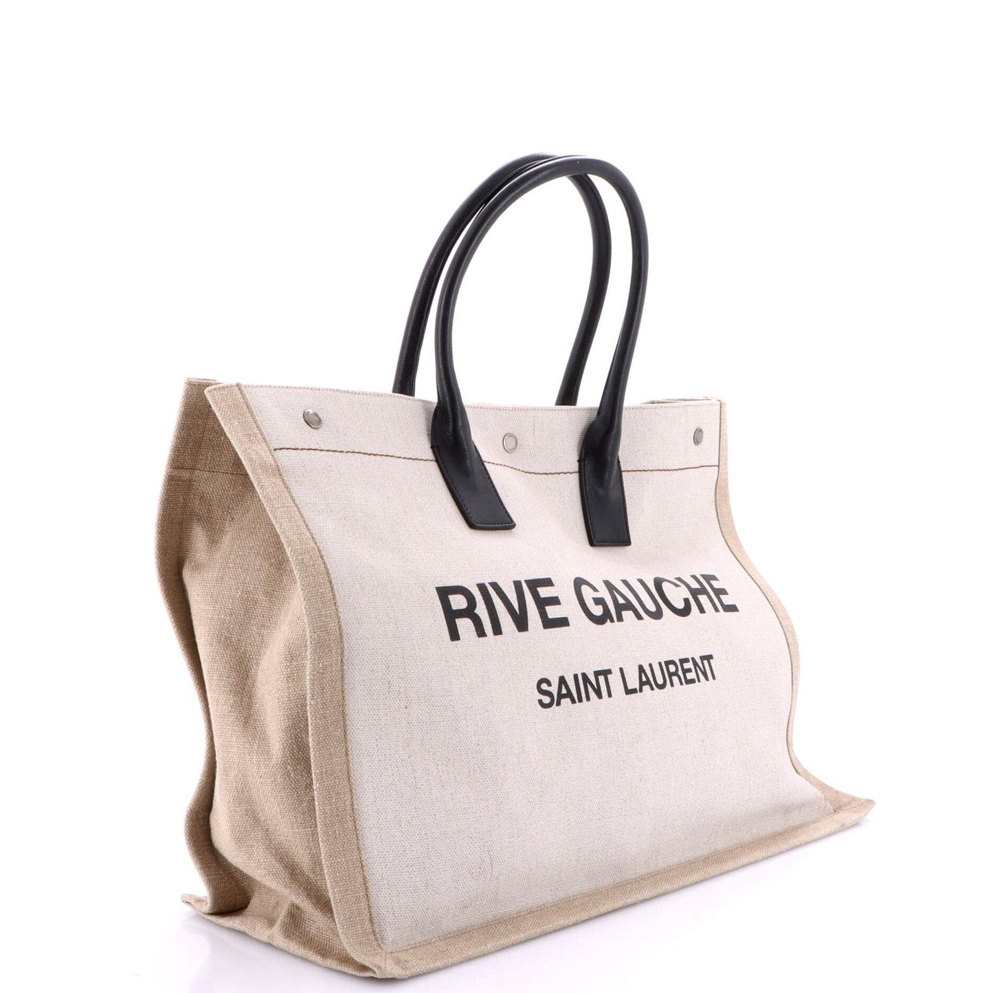 Saint Laurent Rive Gauche Shopper Tote Canvas Large
