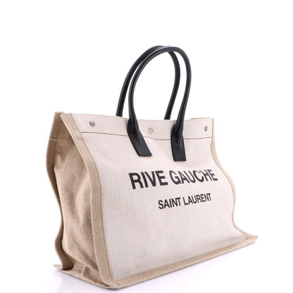 Saint Laurent Rive Gauche Shopper Tote Canvas Large