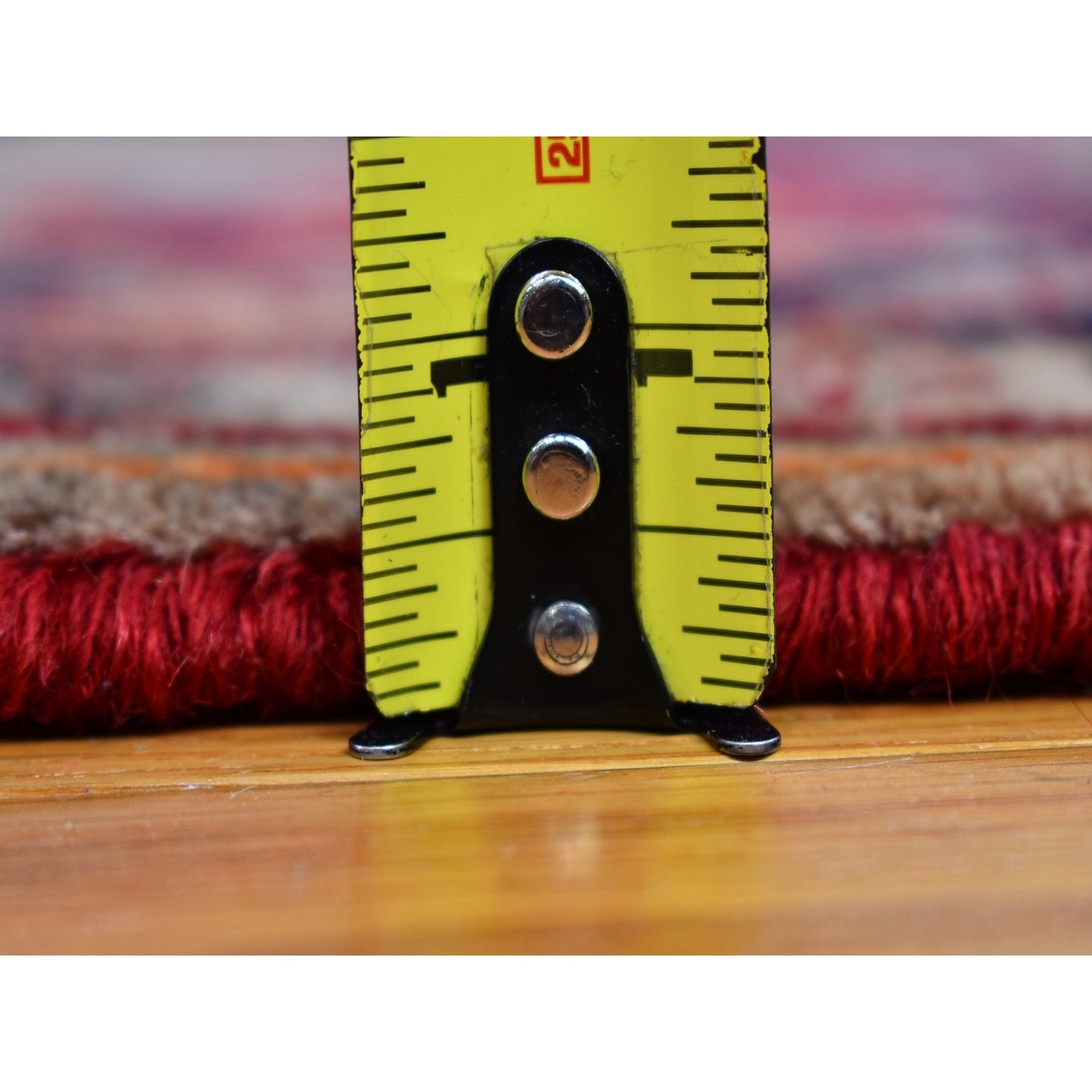 5'2"X8'8" Pure Wool Vintage Farsian Open Field Design Hand Knotted Rug