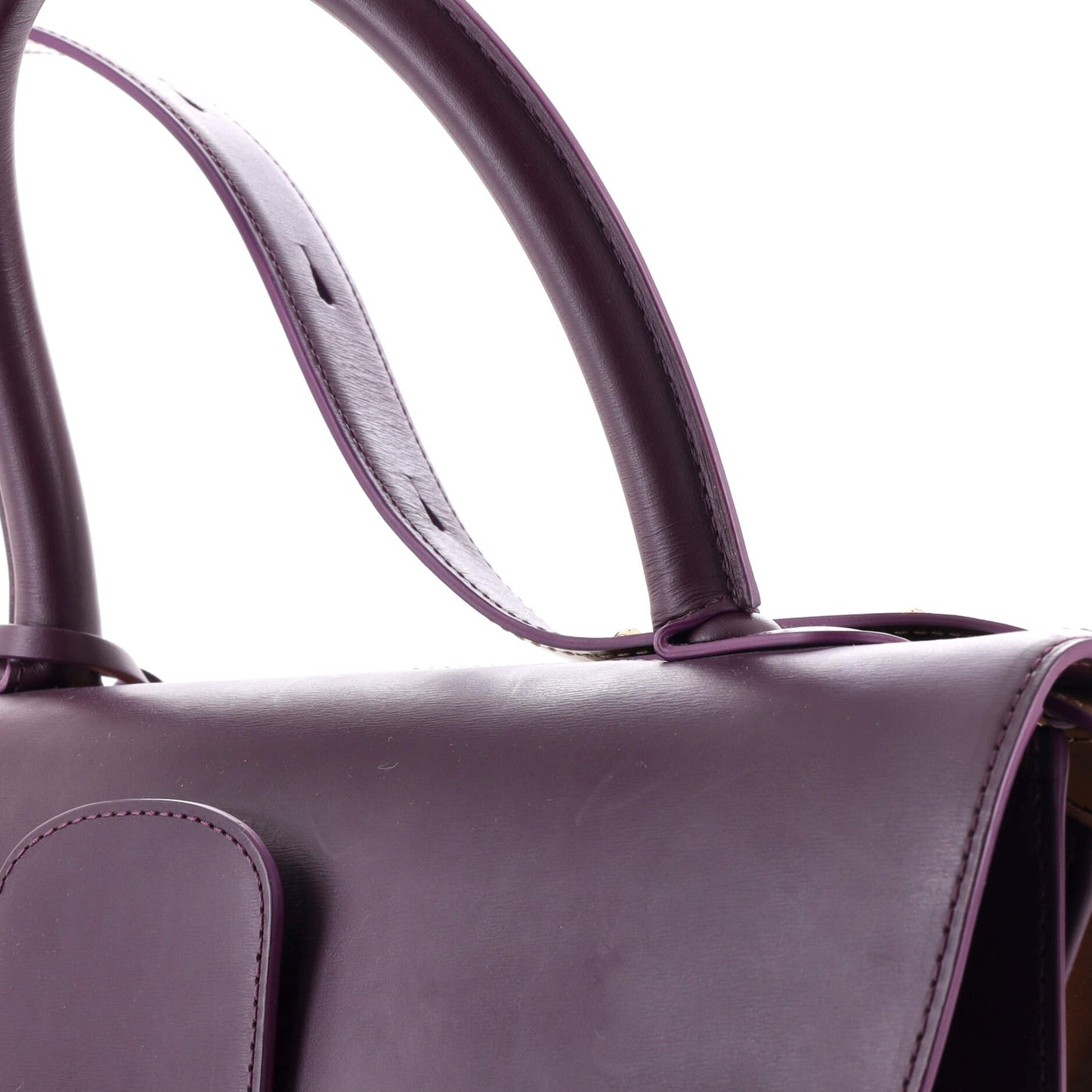 Delvaux Brillant Top Handle Bag Leather Gm