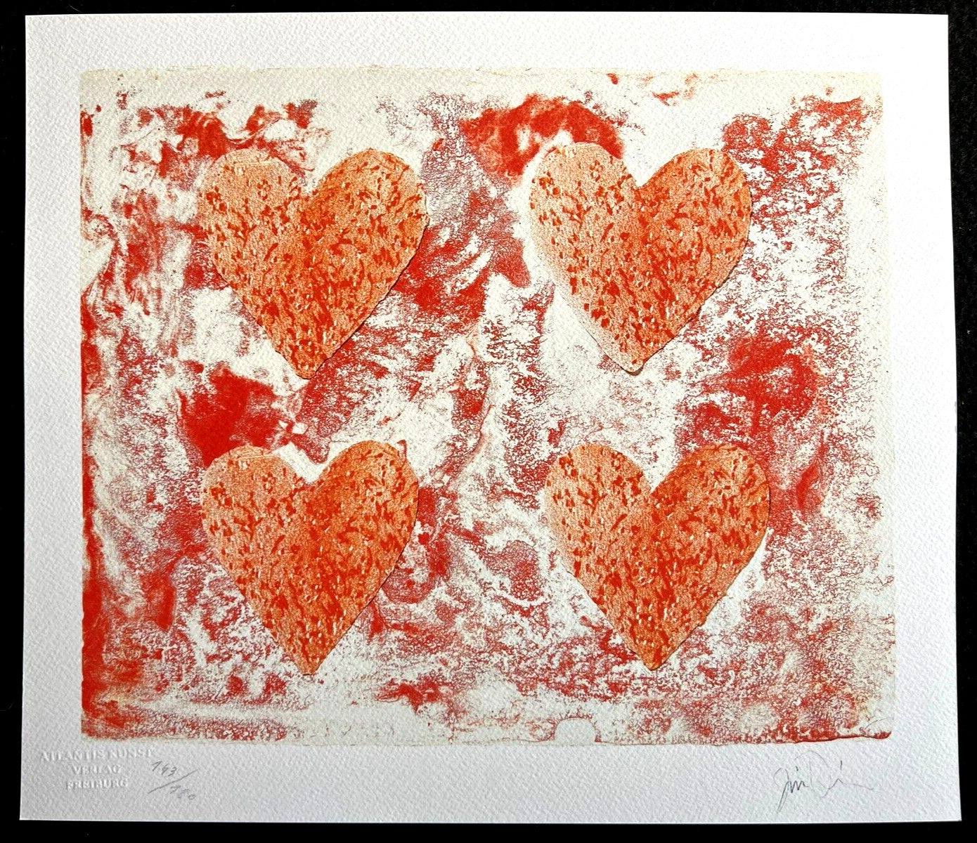 Jim Dine Lithograph Coa Signed Numbered 180 Ex