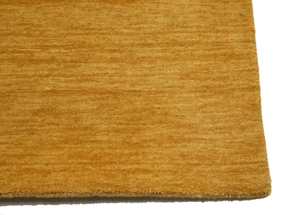 Golden Peach Solid Design Hand-Loomed 8X10 Gabbeh