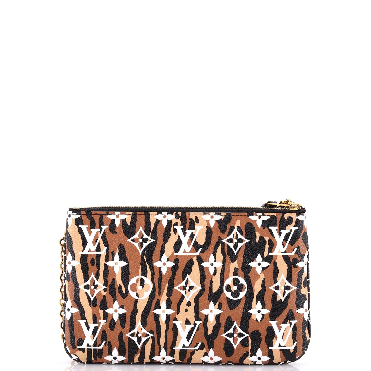 Louis Vuitton Double Zip Pochette Limited Edition Jungle Monogram Giant