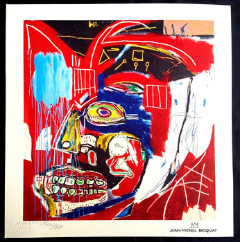 Jean-Michel Basquiat Lithograph C.O.A. Signed Numbered In Pencil