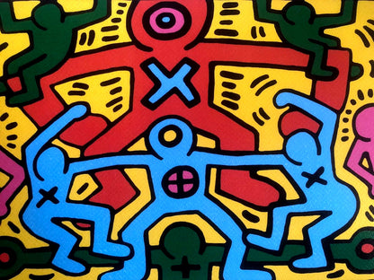 Keith-Haring Lithograph Coa Signed Numbered Pencil Certified