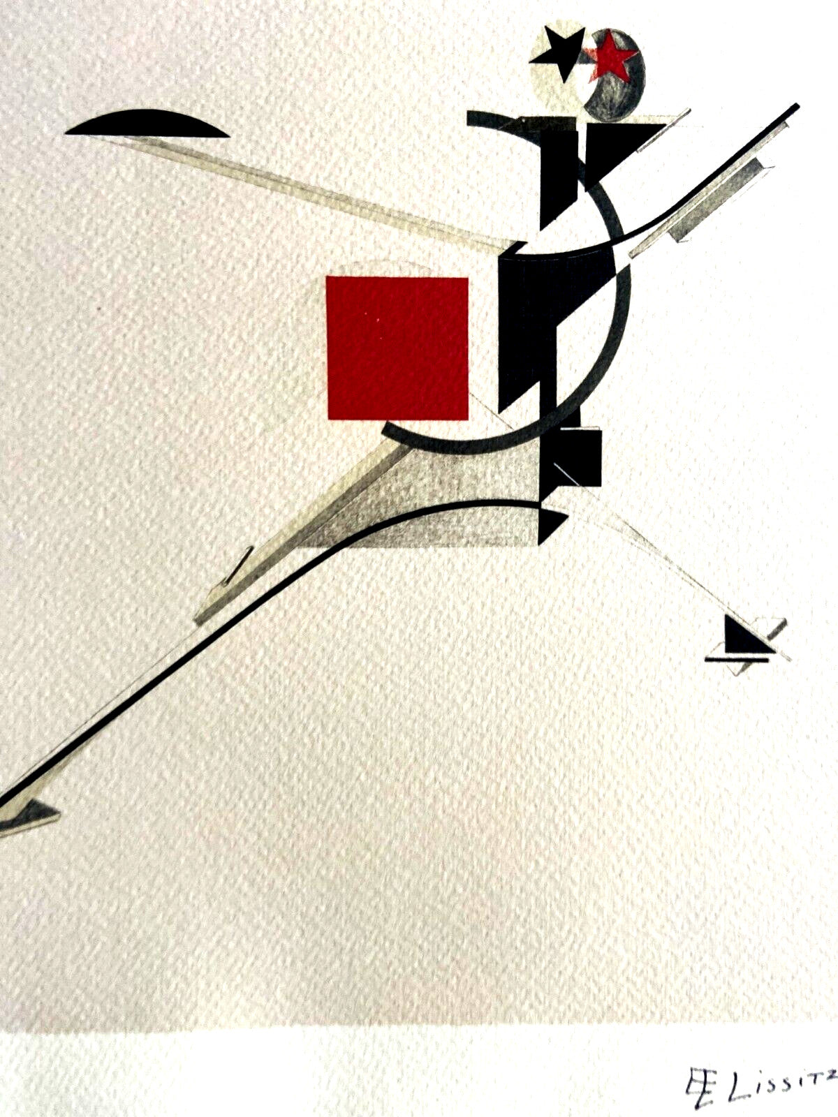 Lissitzky Lithograph 1976