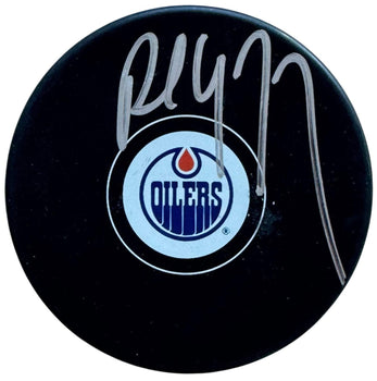 Paul Coffey Autographed Edmonton Oilers Logo Puck