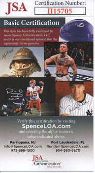 Billy Pierce Autographed Hand Filled Out Survey Page (Jsa)