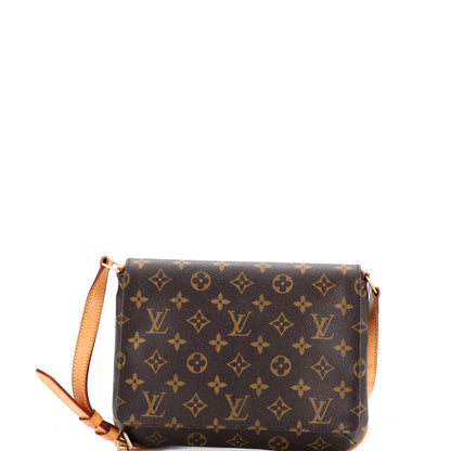 Louis Vuitton Musette Tango Handbag Monogram Canvas