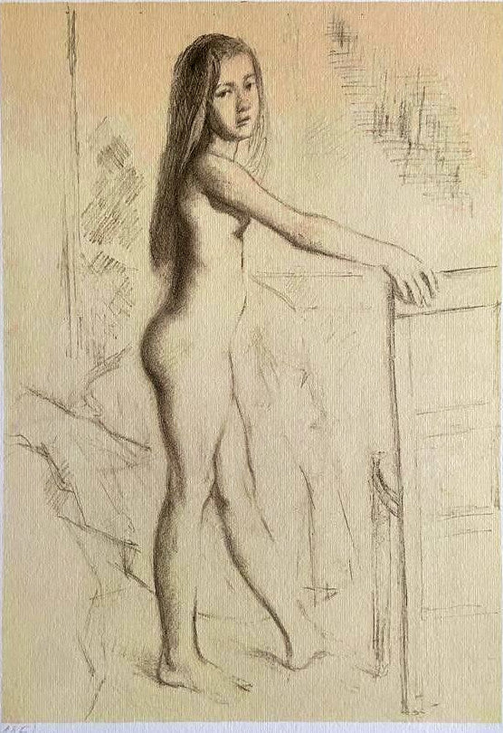 Balthus Lithograph Coa Signed Numbered Stamped (Egon Schiele)