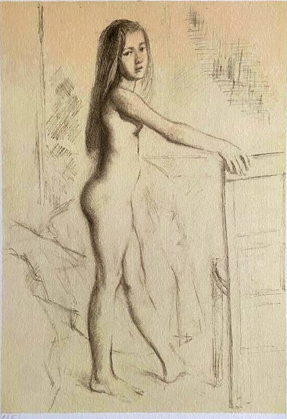 Balthus Lithograph Coa Signed Numbered Stamped (Egon Schiele)