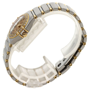 Omega Constellation Mini Bezel Diamond Watches 1367.10 Stainless