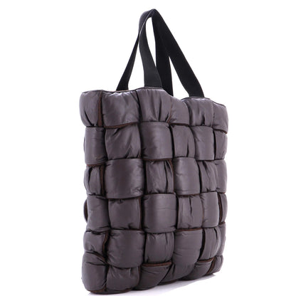 Bottega Veneta Padded Tote Maxi Intrecciato Leather With Wool Large