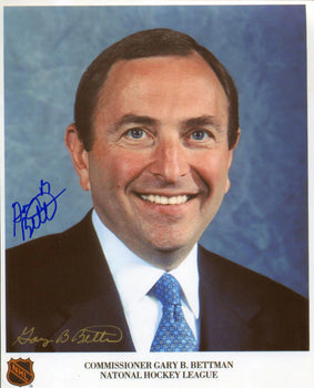 Gary Bettman Autographed 8X10 Photo