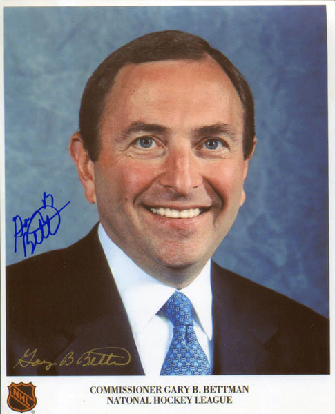 Gary Bettman Autographed 8X10 Photo