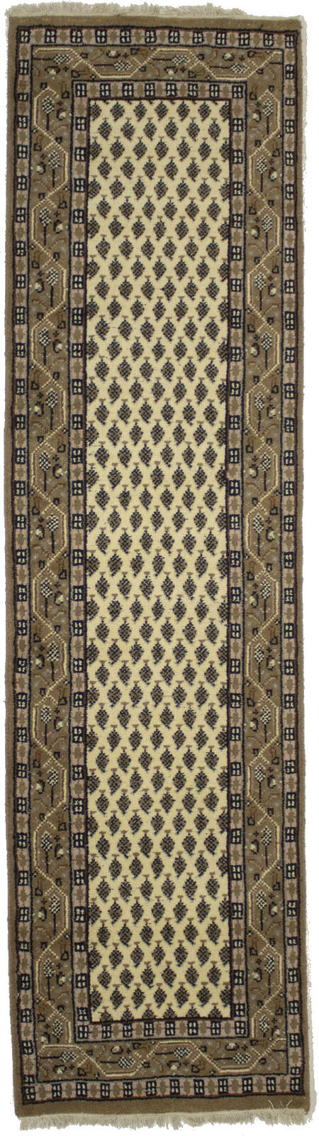 Floral Oriental Runner Rug Allover Design Wool