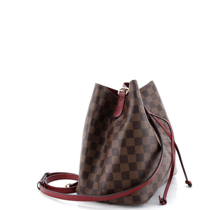 Louis Vuitton Neonoe Handbag Damier With Leather Mm