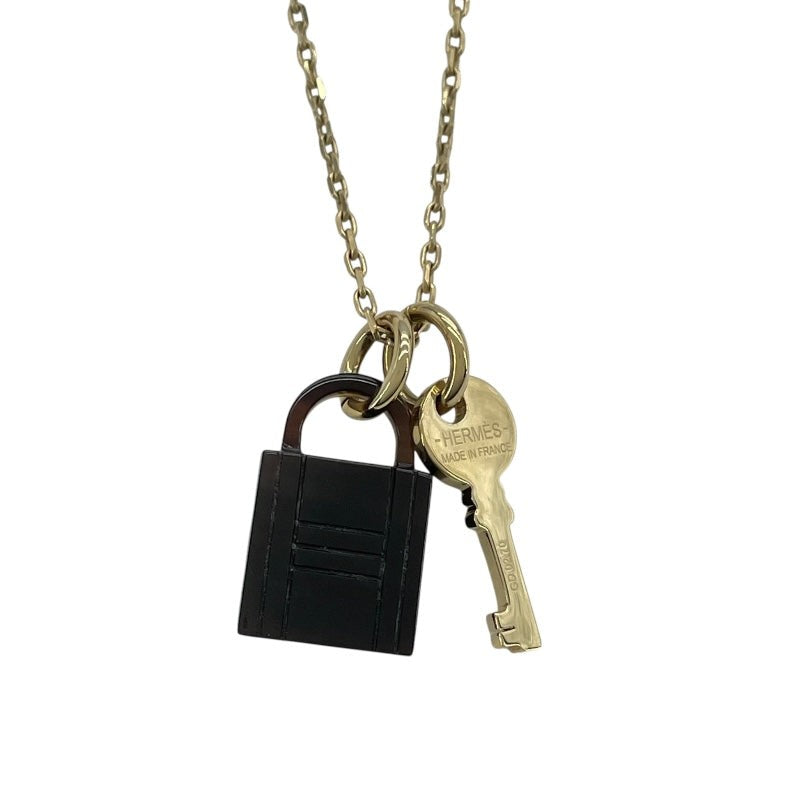 Hermes Amulette Padlock Pm Gold Gp Buffalo Horn Necklace