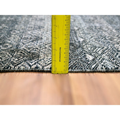 3'1"X5' Gray Small Repetitive Kohinoor Heritta Hand Knotted Pure Wool Rug