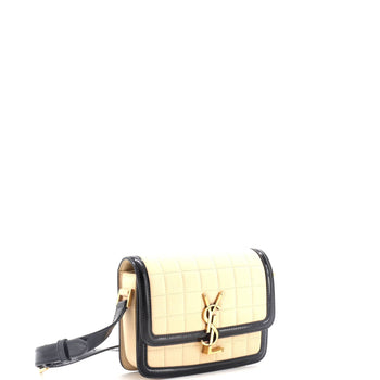 Saint Laurent Solferino Bag Quilted Suede Small