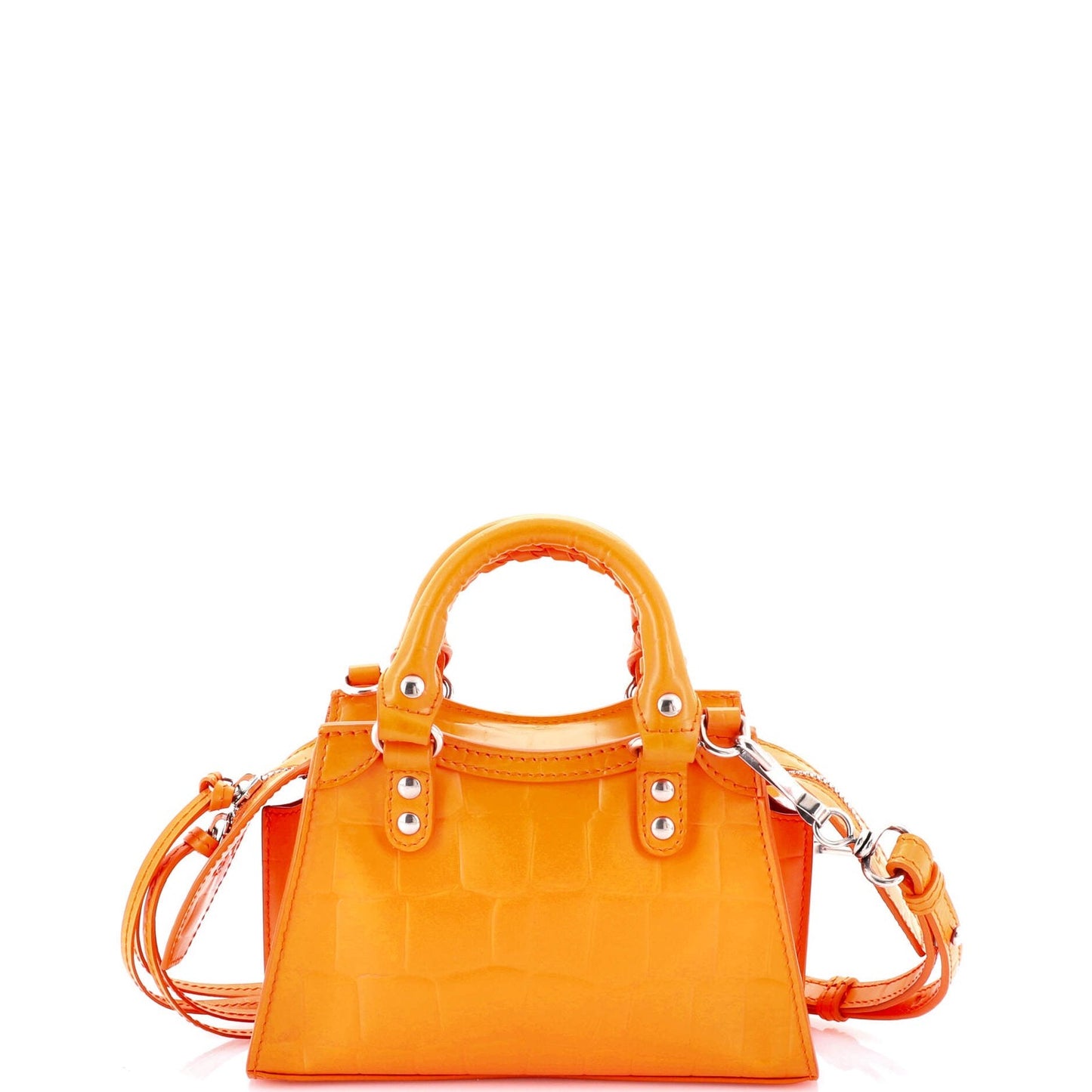 Balenciaga Neo Classic City Bag Crocodile Embossed Leather Nano