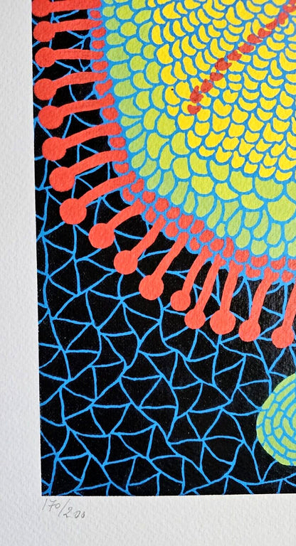 Yayoi Kusama, Lithograph Mori Art Museum Coa Numbered Certified