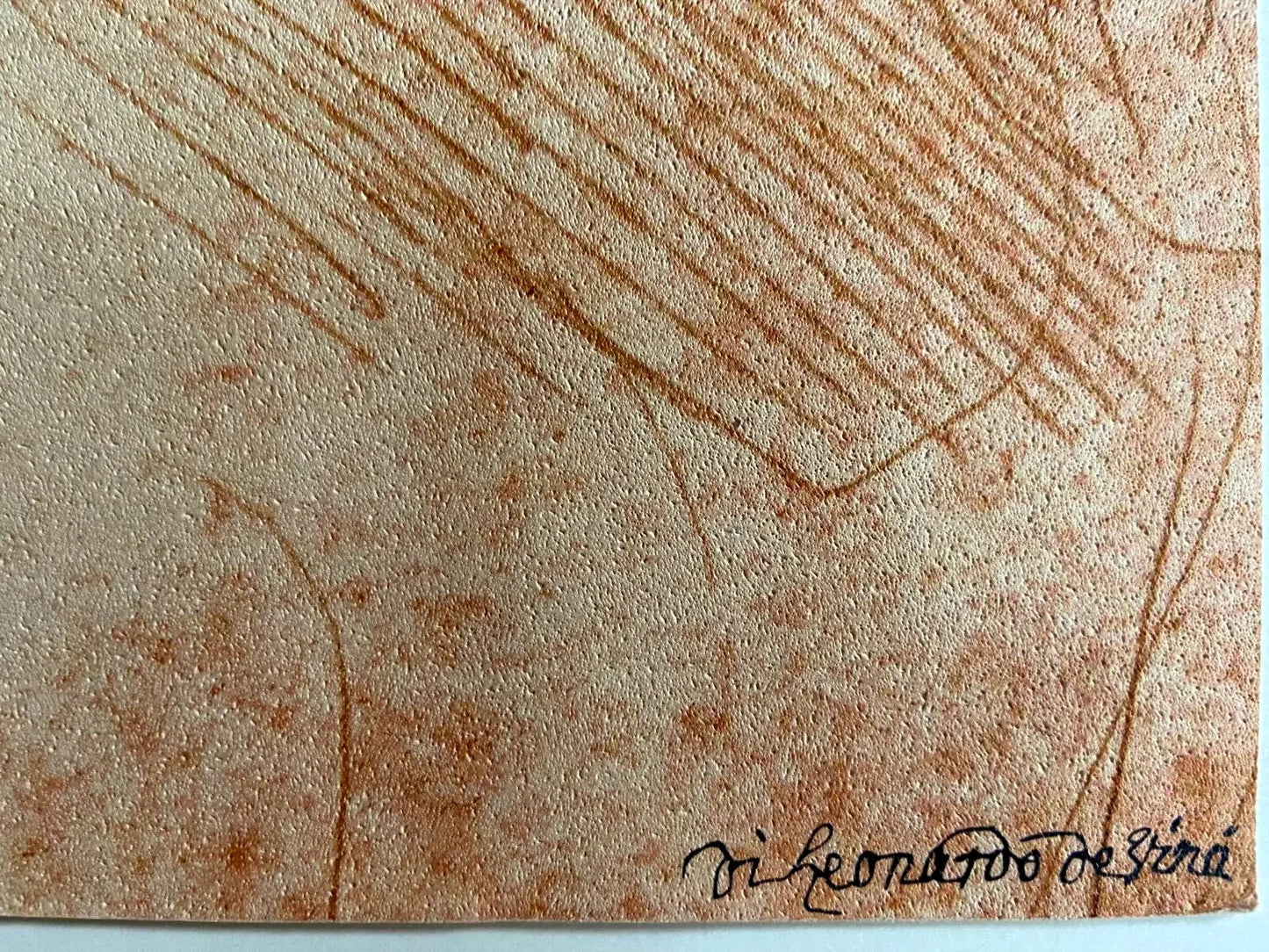 Leonardo Da Vinci Lithograph From A Coa Signed Numbered Pastel (Paul Klee)