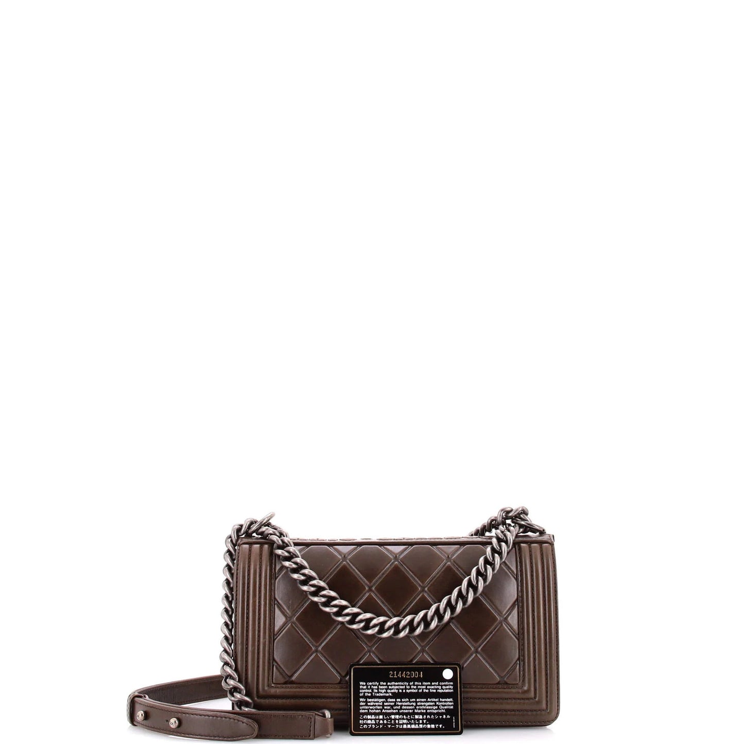 Chanel Paris-Salzburg Boy Flap Bag Embossed Calfskin Old Medium