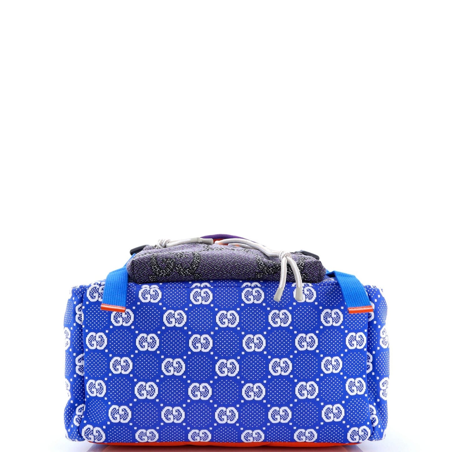 Gucci Panelled Double Buckle Backpack Gg Jacquard Nylon And Rubber Large