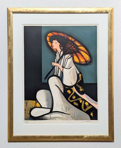 Georges Briata (French) - Woman With Umbrella
