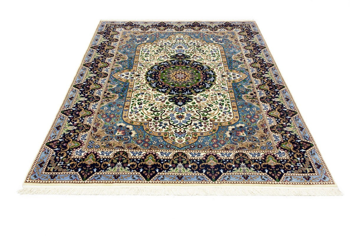 Hand-knotted classic floral medallion rug oriental bedroom carpet