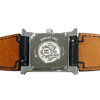 Hermes H Watch Double Tour Sm Hh1.231 Black