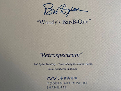 Bob Dylan Lithograph Coa Signed Op Numbered Limited Museum