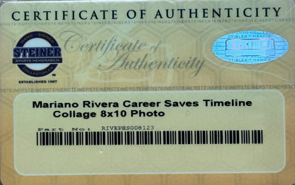 Mariano Rivera Autographed Yankees 8X10 Framed Baseball Photo (Steiner)