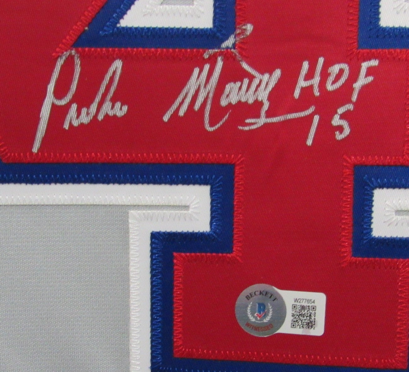 Pedro Martinez Hof Autographed Mitchell & Ness Jersey Expos Beckett 176377