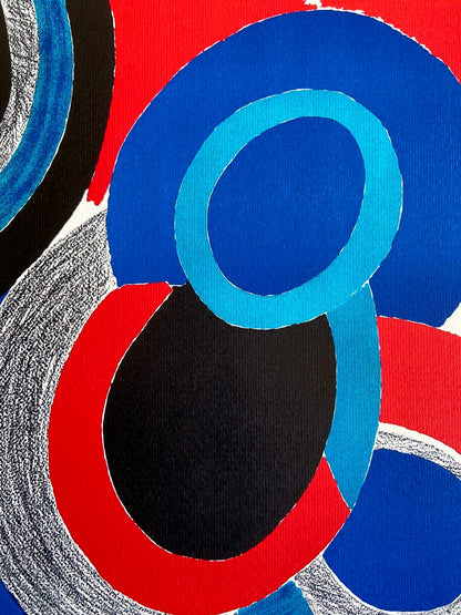 Sonia Delaunay Lithograph Coa Signed In Pen