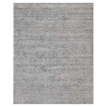 7'10"X10' Ivory Modern Design Undyed Natural Wool Hand Knotted Rug