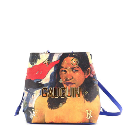 Louis Vuitton Neonoe Handbag Limited Edition Jeff Koons Gauguin Print Canvas