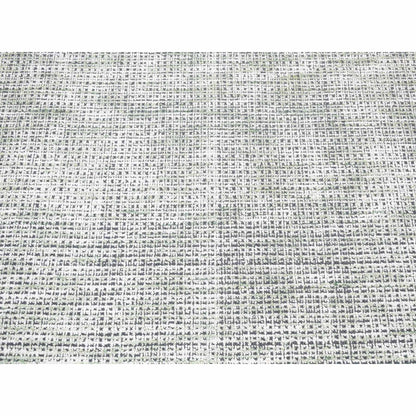 9'1"X12'1" Green Modern Design Wool And Art Silk Hand Loomed Rug