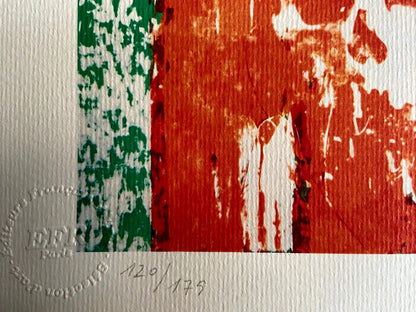 Robert Rauschenberg Lithograph Coa Numbered Certified Stamp