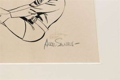 Allen Saunders "Mary Worth" Ed100 Comic Art Print Signed In Pencil Framed