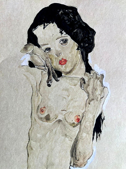 Egon Schiele (Lithograph Coa Signed Numbered In Pencil Limited)