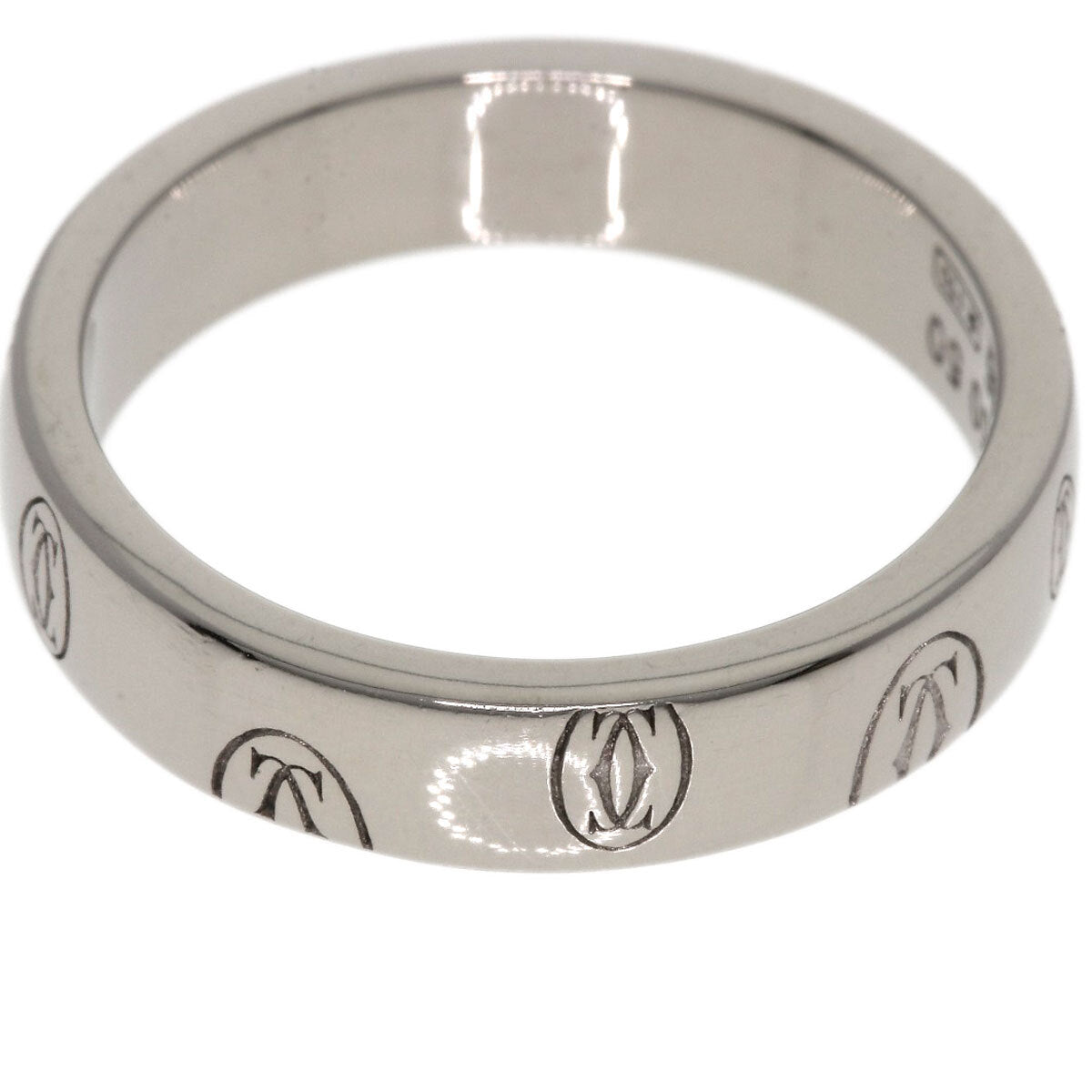 Cartier   Ring Happy Birthday # 50 K18 White Gold