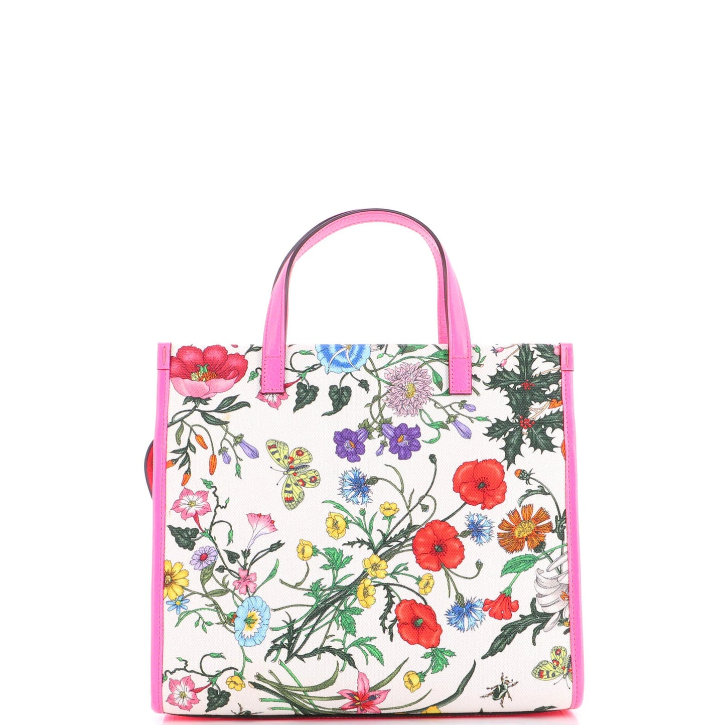 Gucci Convertible Tote Flora Canvas Medium