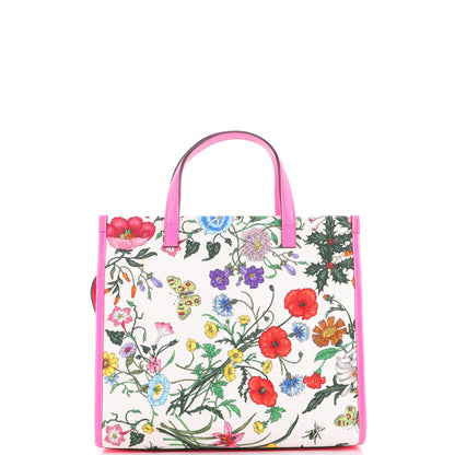 Gucci Convertible Tote Flora Canvas Medium