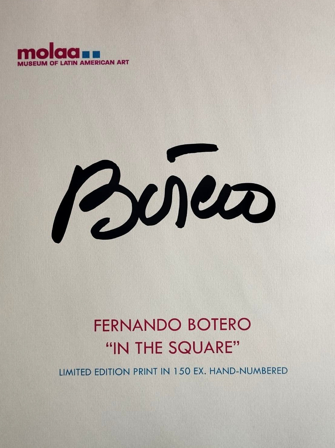 Fernando Botero Lithograph Coa Numbered Signed Frida Kahlo Museum