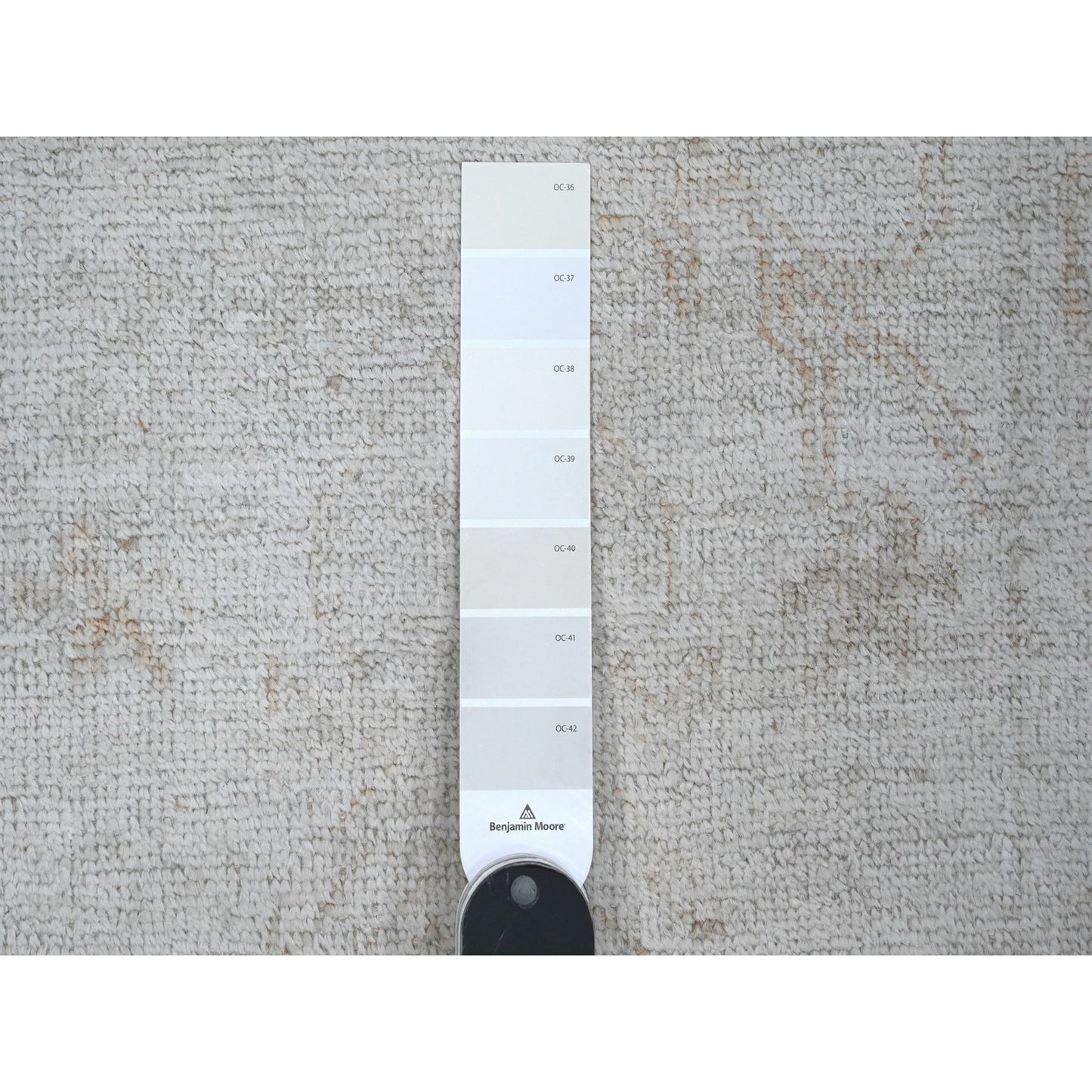 2'9"x12' Pure Silver Gray Afghan Angora Oushak Runner Oriental Rug