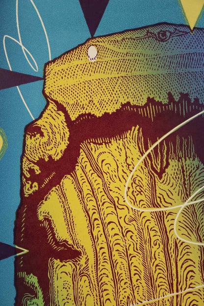 Heinrich Tadeushevich Stopa Impulse 2 1993 Original Lithograph  Signed Soviet